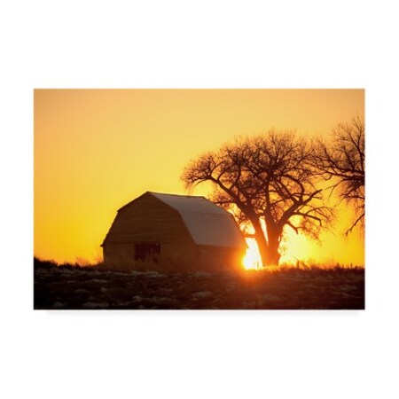 Dan Ballard 'Barn Sunset' Canvas Art,22x32